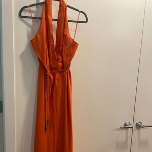 H&M Tropical Orange Dress